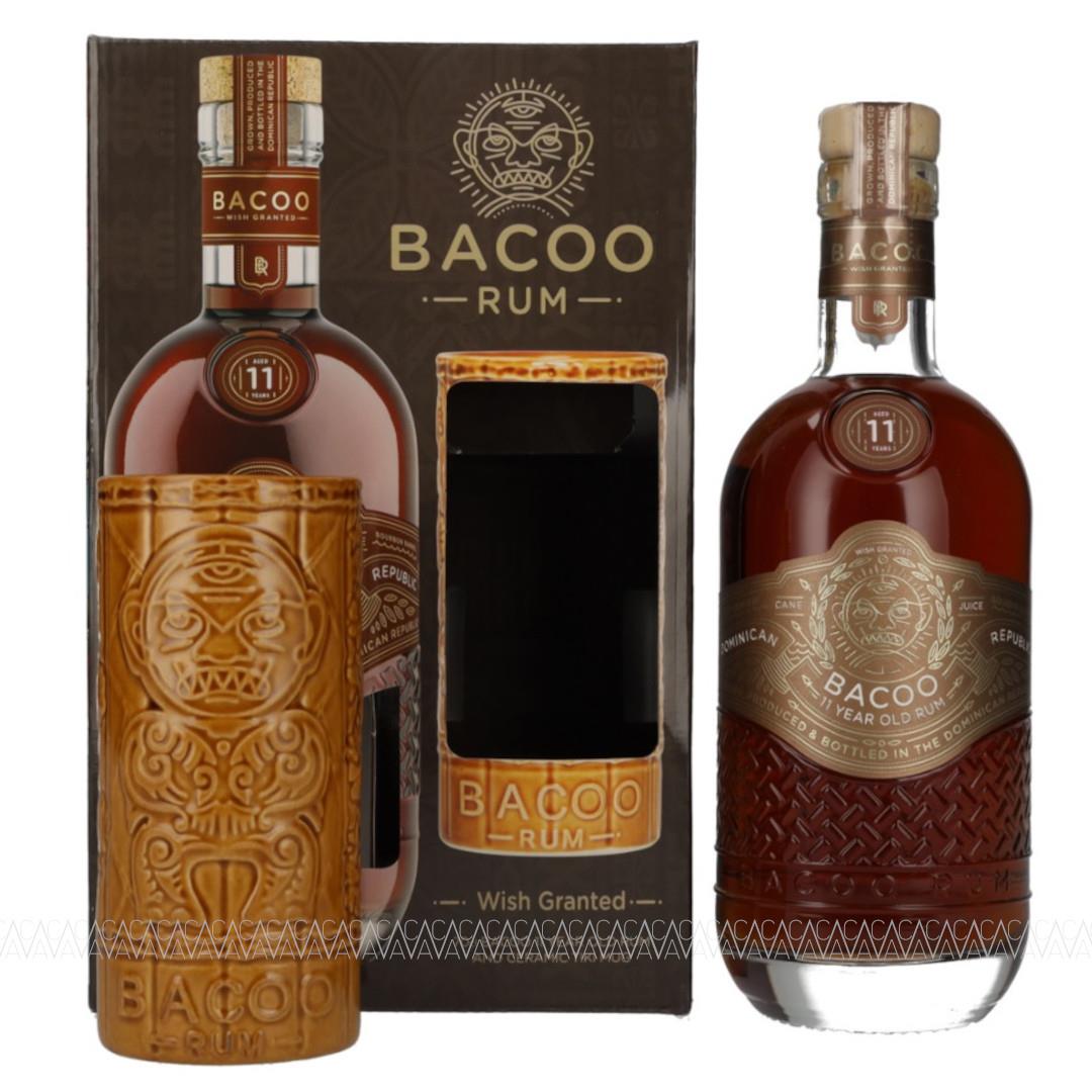 Bacoo 11 Years Old Rum 700ml + Tiki Mug Bacoo 11 Years Old Rum 700ml + Tiki Mug