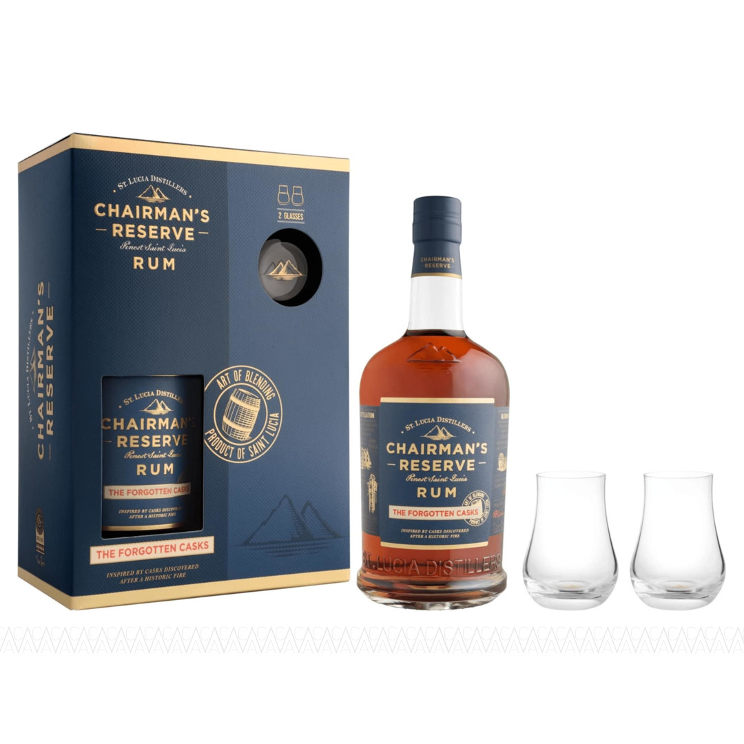 Chairman's Reserve The Forgotten Casks Rum 700ml + 2 Ποτήρια Chairman's Reserve The Forgotten Casks Rum 700ml + 2 Ποτήρια