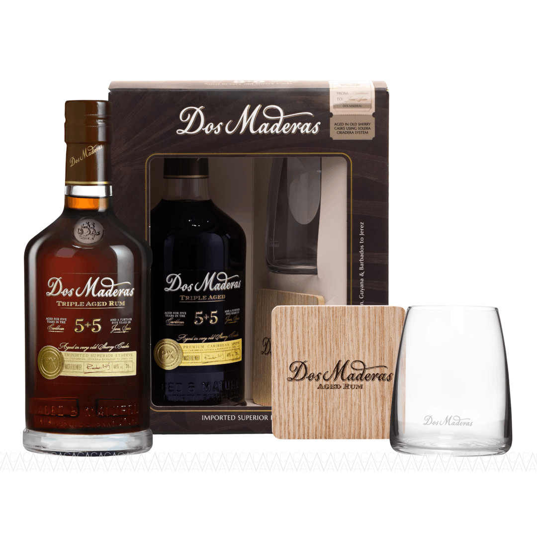 Dos Maderas 5+5 Triple Aged Rum 700ml Gift Box