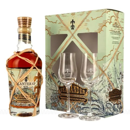 Planteray Sealander Rum 700ml + 2 Ποτήρια Gift Pack