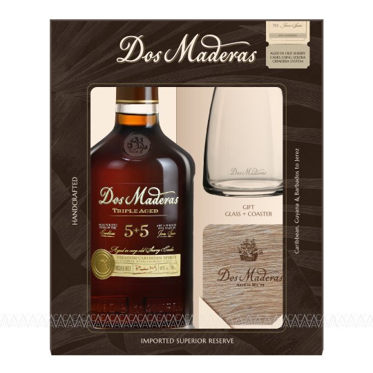 Dos Maderas 5+5 Triple Aged Rum 700ml Gift Box