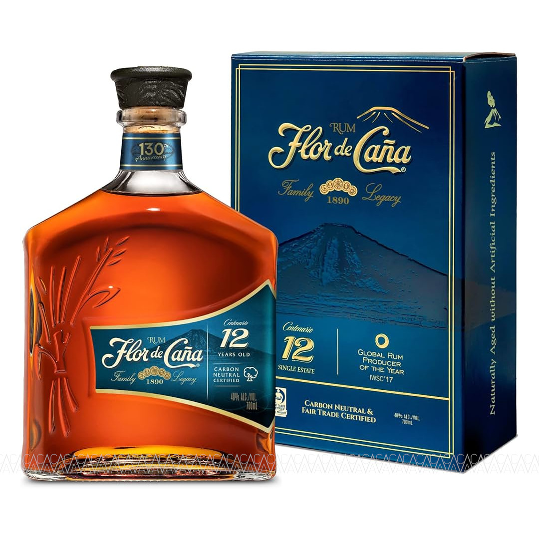 Flor De Cana 12 Years Old Rum 700ml