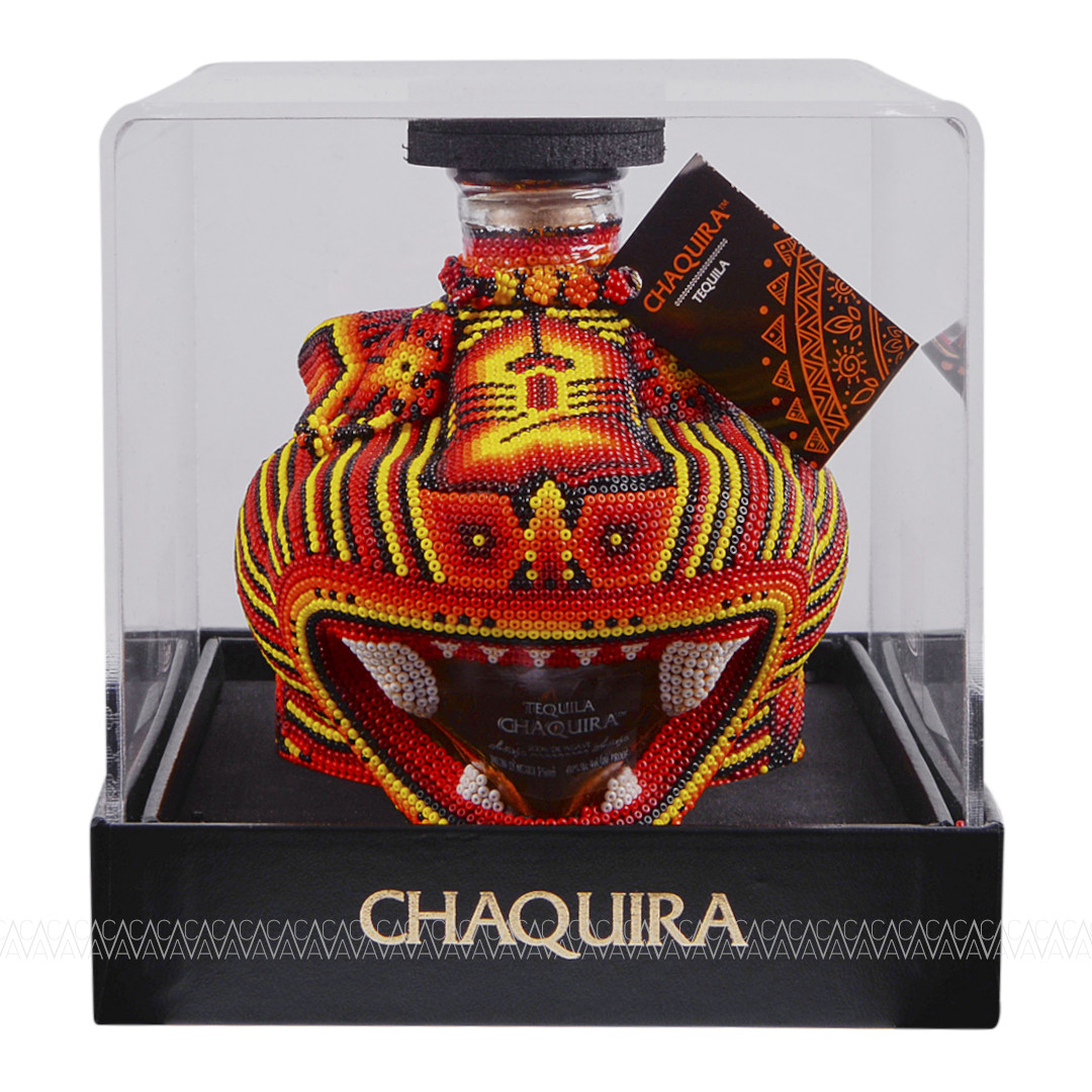 Chaquira Beaded Jaguar Anejo Tequila 700ml