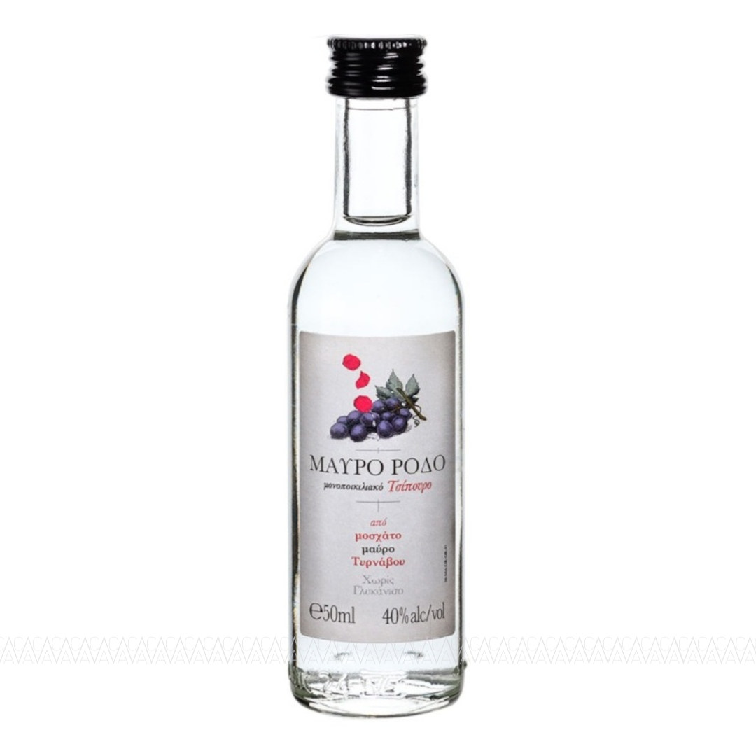 Μινιατούρα Μαύρο Ρόδο Χωρίς Γλυκάνισο Τσίπουρο 50ml