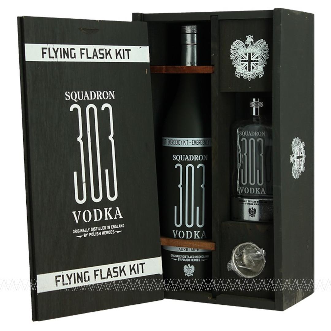 Squadron 303 Reservoir Auxiliaire Vodka 700ml Flying Flask Kit