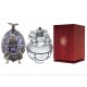Ladoga Imperial Collection Super Premium Vodka 700ml in Silver With Blue Flowers Faberge Egg