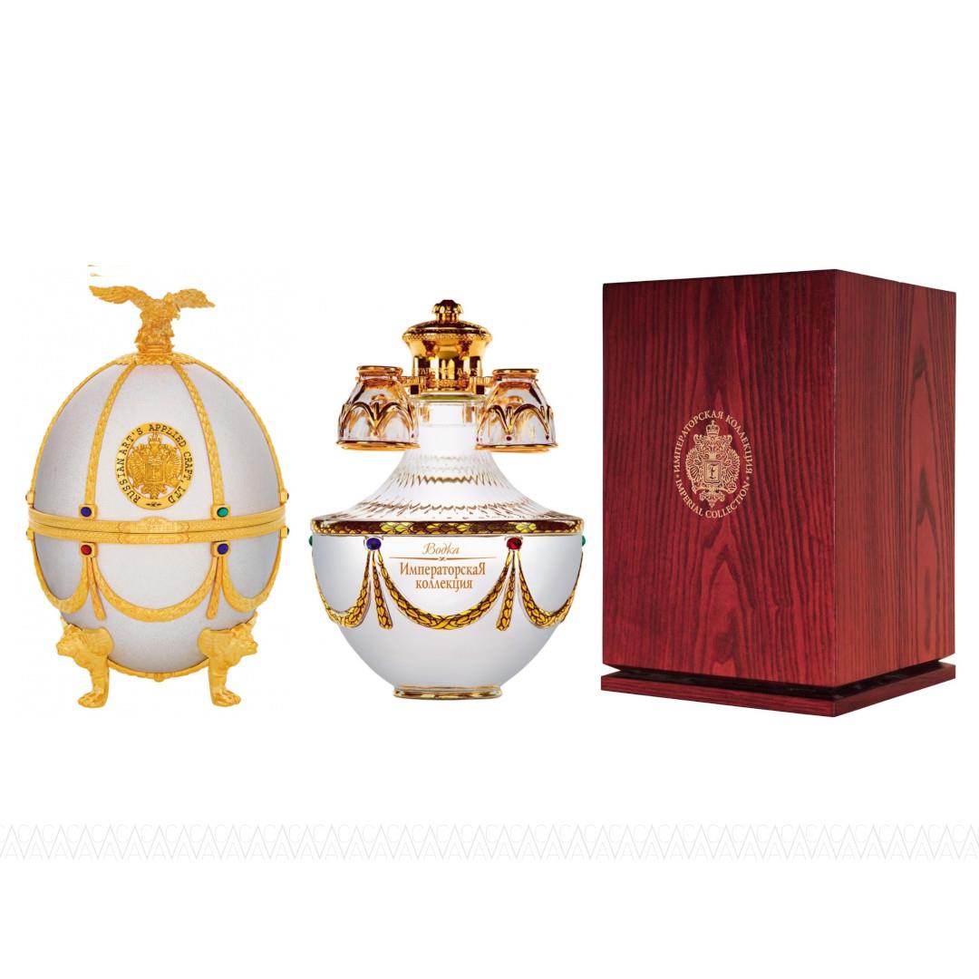 Ladoga Imperial Collection Super Premium Vodka 700ml in Pearl Faberge Egg