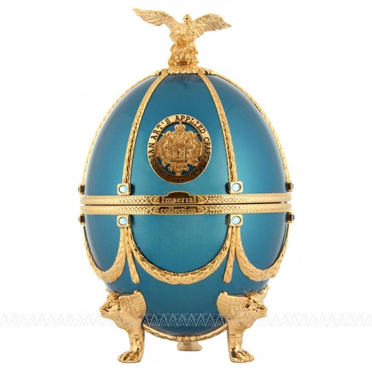 Ladoga Imperial Collection Super Premium Vodka 700ml in Turquoise Faberge Egg