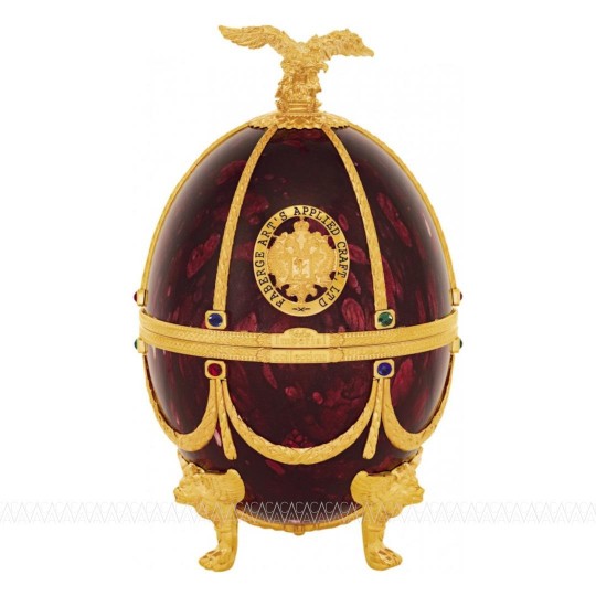 Ladoga Imperial Collection Super Premium Vodka 700ml in Ruby Faberge Egg