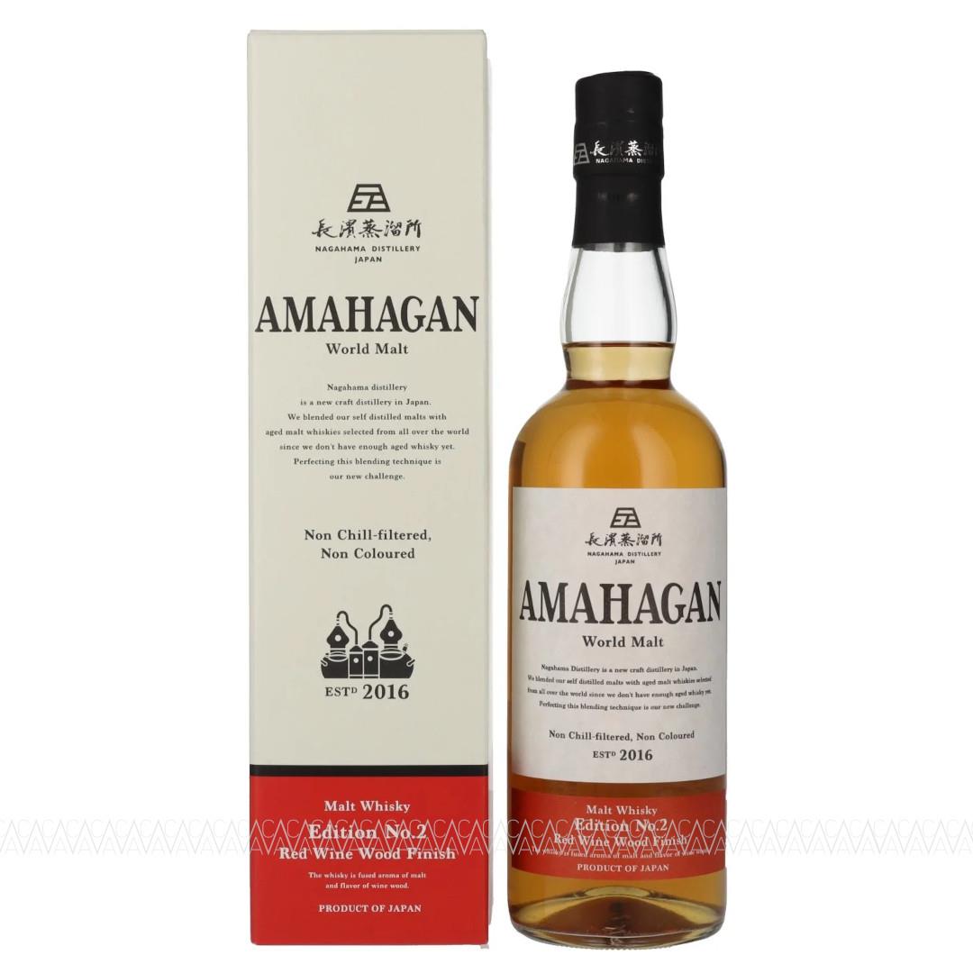 Amahagan Edition No.2 Red Wine Wood Finish World Malt Whisky 47% 700ml