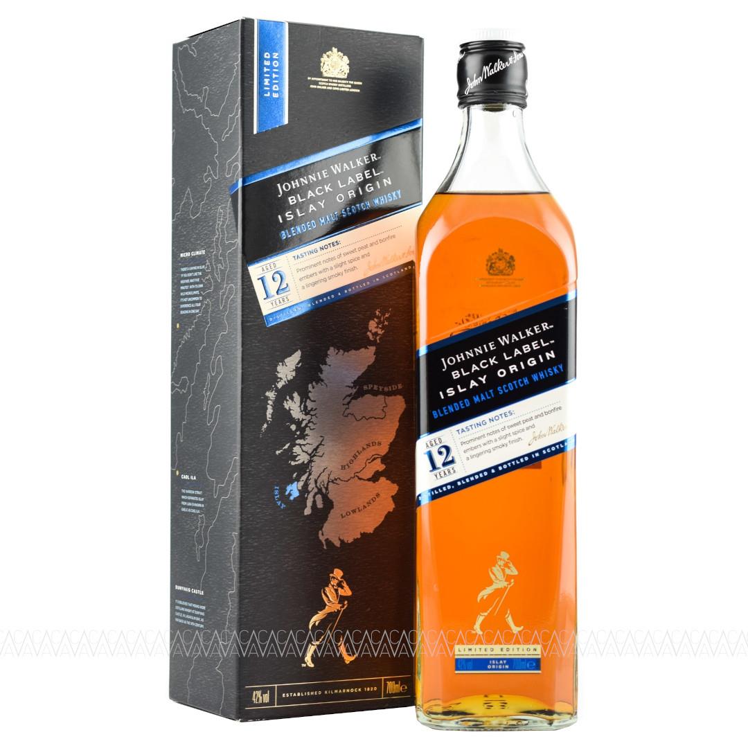 Johnnie Walker Black Label Islay Origin 12 YO Blended Malt Scotch Whisky Limited Editon 700ml