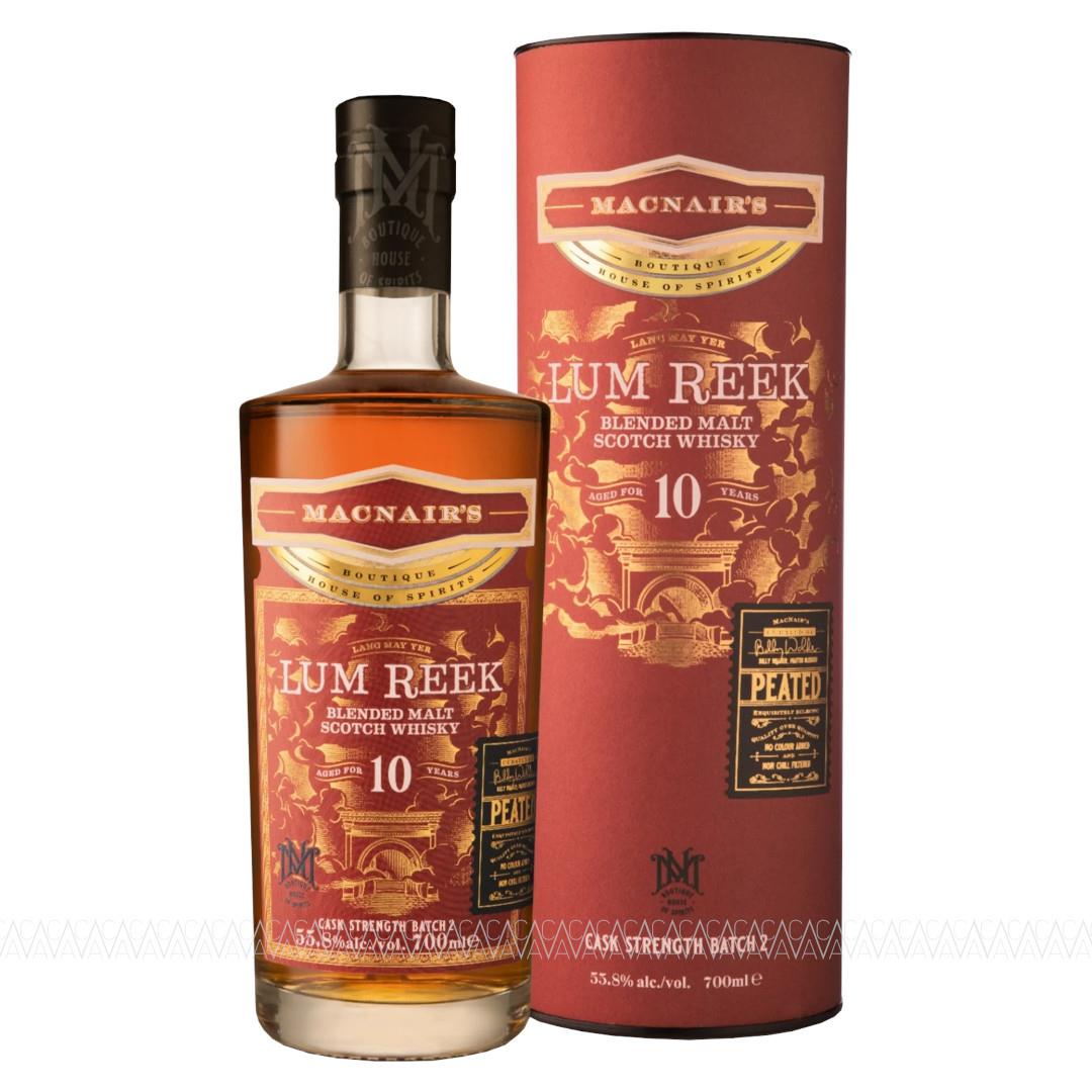 MacNair's Lum Reek 10 YO Batch #2 Cask Strength Peated Blended Malt Scotch Whisky 55,8% 700ml
