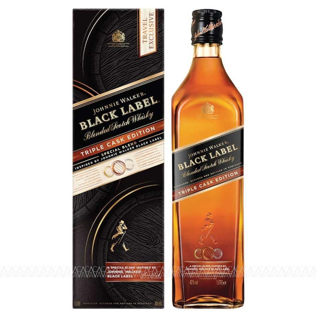 Johnnie Walker Black Label Triple Cask Blended Scotch Whisky 1 Λίτρο