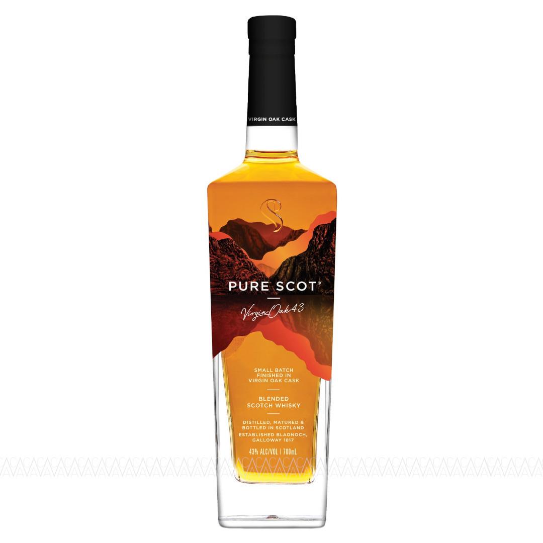 Bladnoch Pure Scot Virgin Oak 43 Blended Scotch Whisky 700ml