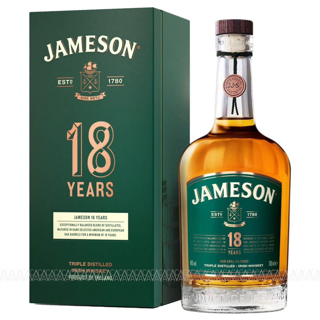 Jameson 18 Years Old Irish Whiskey 46% 700ml