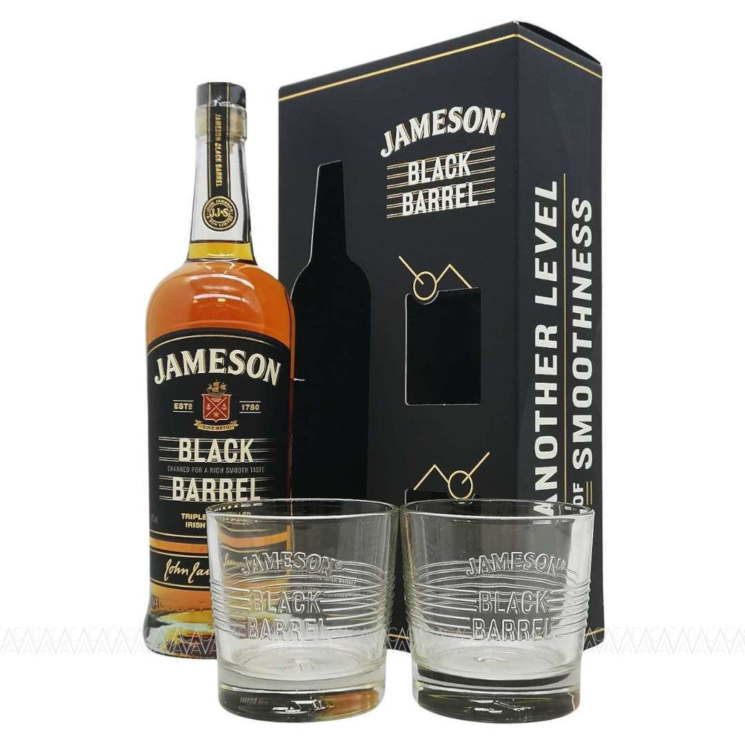 Jameson Black Barrel Irish Whiskey 700ml + 2 Ποτήρια