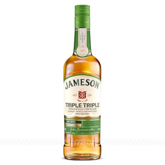 Jameson Triple Triple Irish Whiskey 700ml Jameson Triple Triple Irish Whiskey 700ml