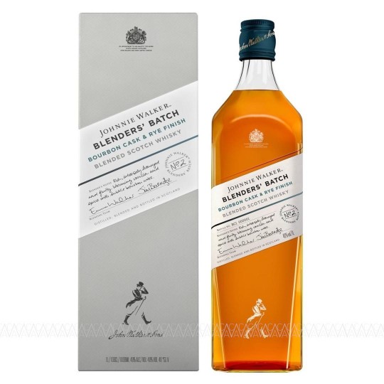 Johnnie Walker Blenders' Batch Bourbon Cask & Rye Finish Blended Scotch Whisky 1 Λίτρο