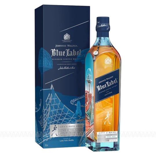 Johnnie Walker Blue Label Cities Of The Future Mars Edition Blended Scotch Whisky 700ml