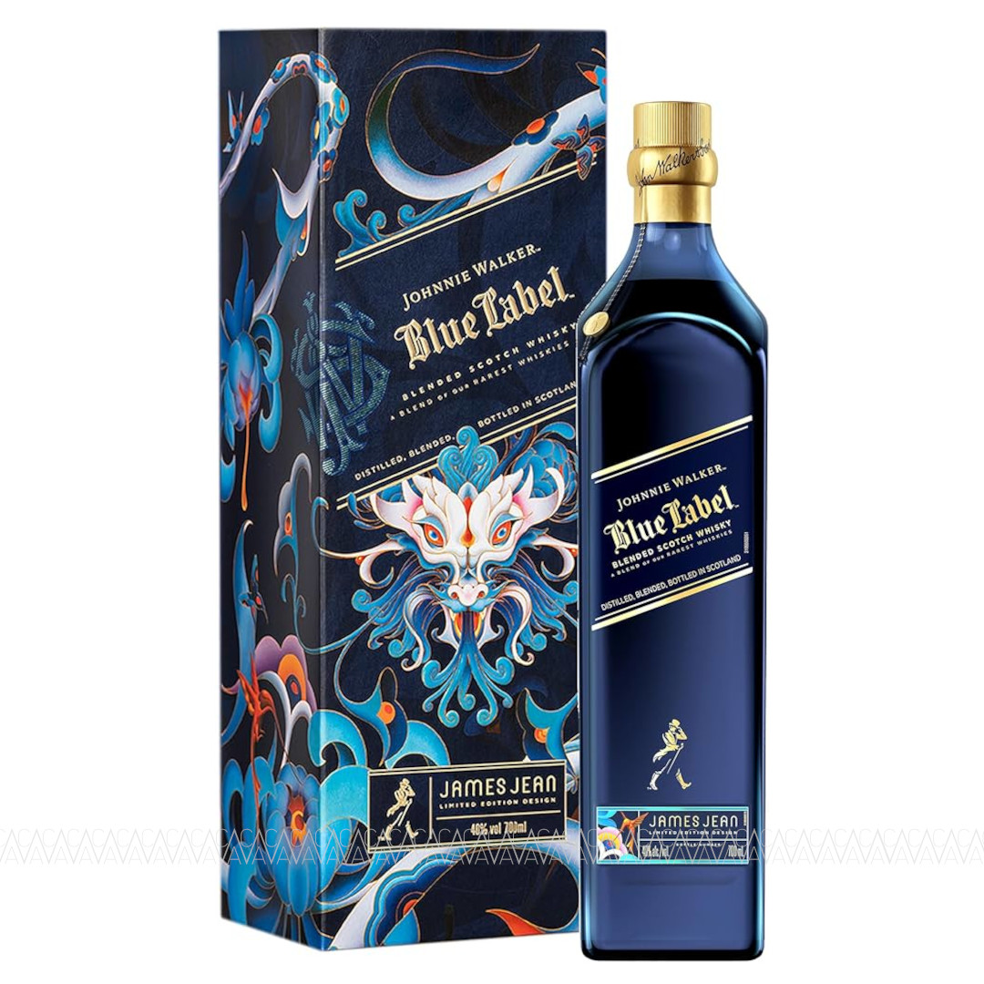 Johnnie Walker Blue Label Year Of The Wood Dragon Blended Scotch Whisky 700ml Limited Edition by James Jean