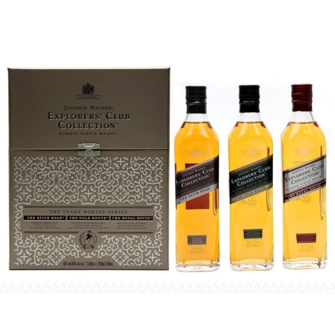 Johnnie Walker Explorers' Club Collection Blended Scotch Whisky 3x200ml