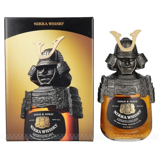 Nikka Gold & Gold Kabuto Japanese Whisky 750ml Samurai Edition