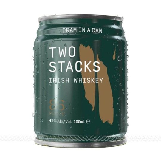 Two Stacks Complex Blend Irish Whiskey Dram In A Can 100ml