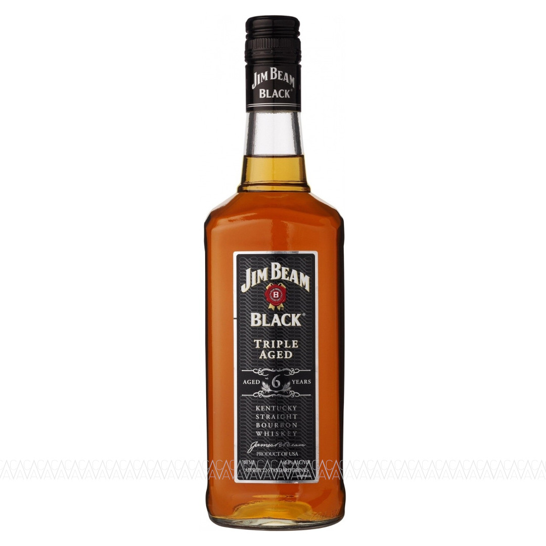 Jim Beam Black Triple Aged 6 Years Old Bourbon Whiskey 700ml
