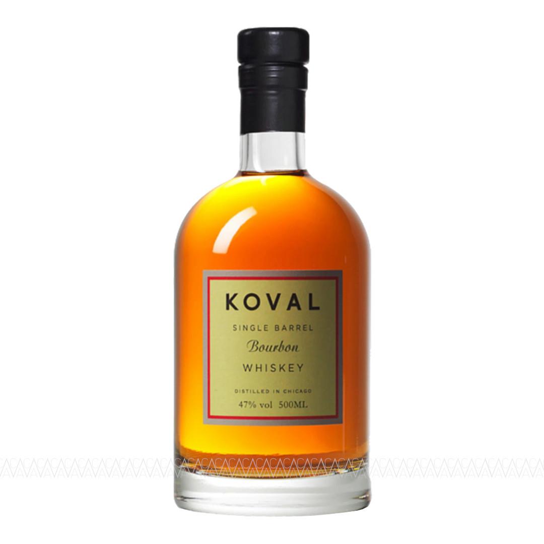 Koval Single Barrel Bourbon Whiskey 500ml