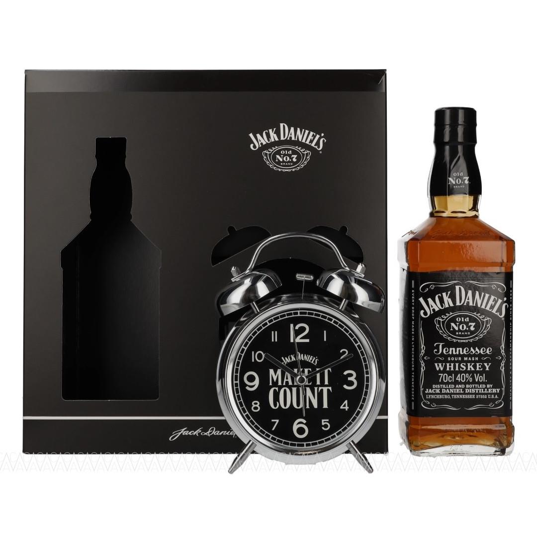 Jack Daniel's Tennessee Whiskey 700ml + Ξυπνητήρι Jack Daniel's Tennessee Whiskey 700ml + Ξυπνητήρι