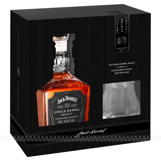 Jack Daniel's Single Barrel Select Tennessee Whiskey 45% 700ml + Glencairn Ποτήρι