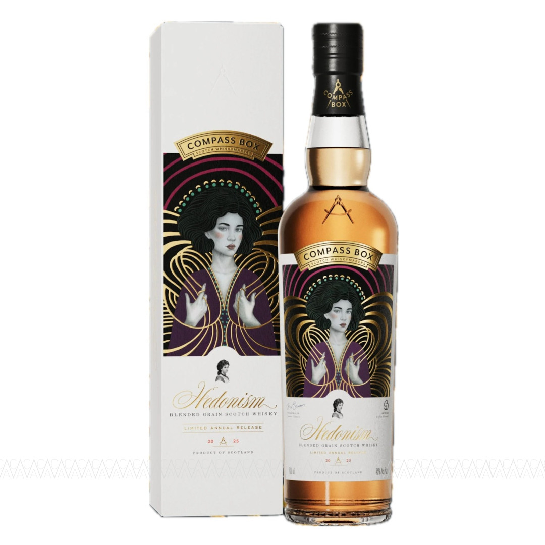 Compass Box Hedonism 2025 Release Blended Grain Scotch Whisky 700ml