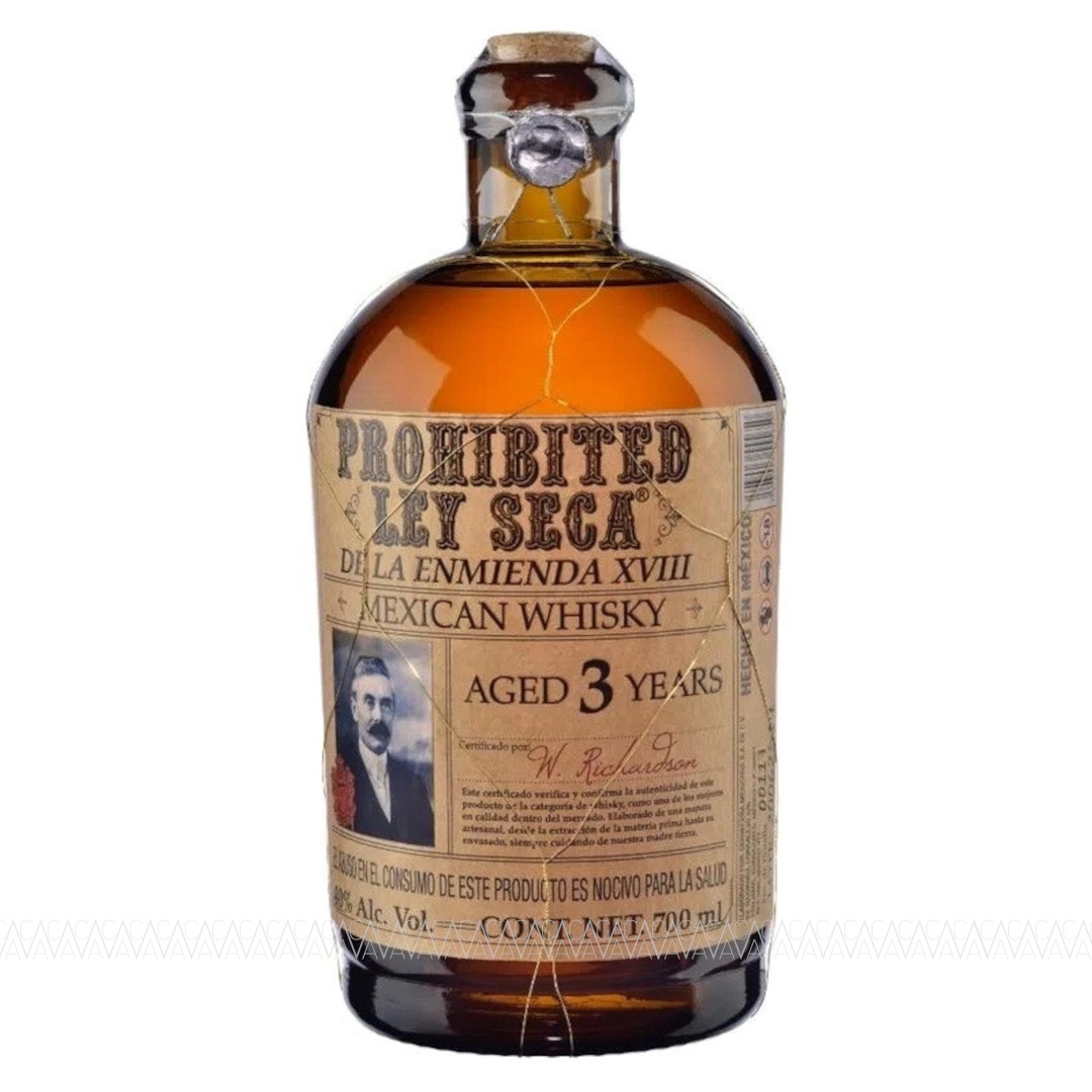 Ley Seca Prohibited 3 Years Old Mexican Whisky 700ml