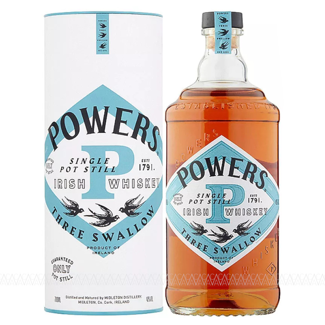 Powers Three Swallow Single Pot Still Irish Whiskey 40% 700ml