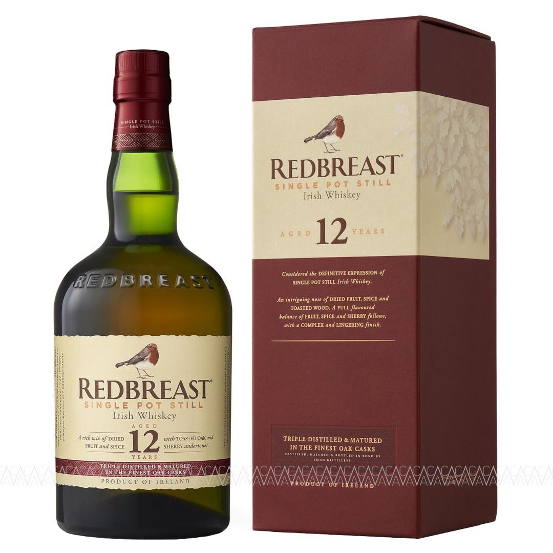 Redbreast 12 Years Old Single Pot Still Irish Whiskey 700ml