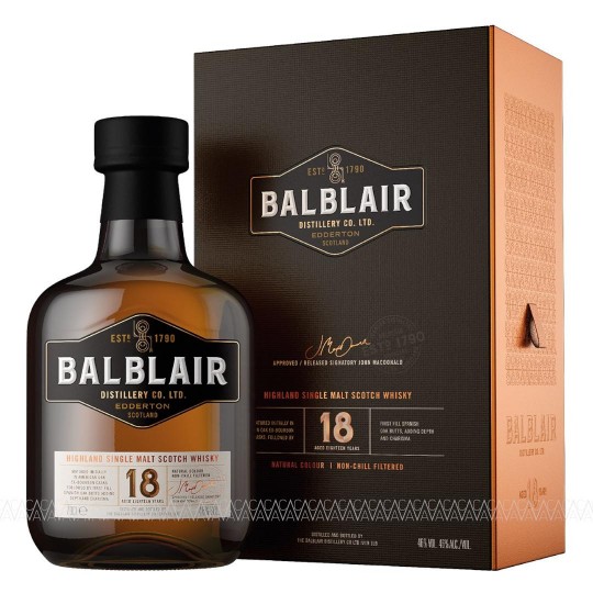 Balblair 18 Years Old Single Malt Scotch Whisky 700ml