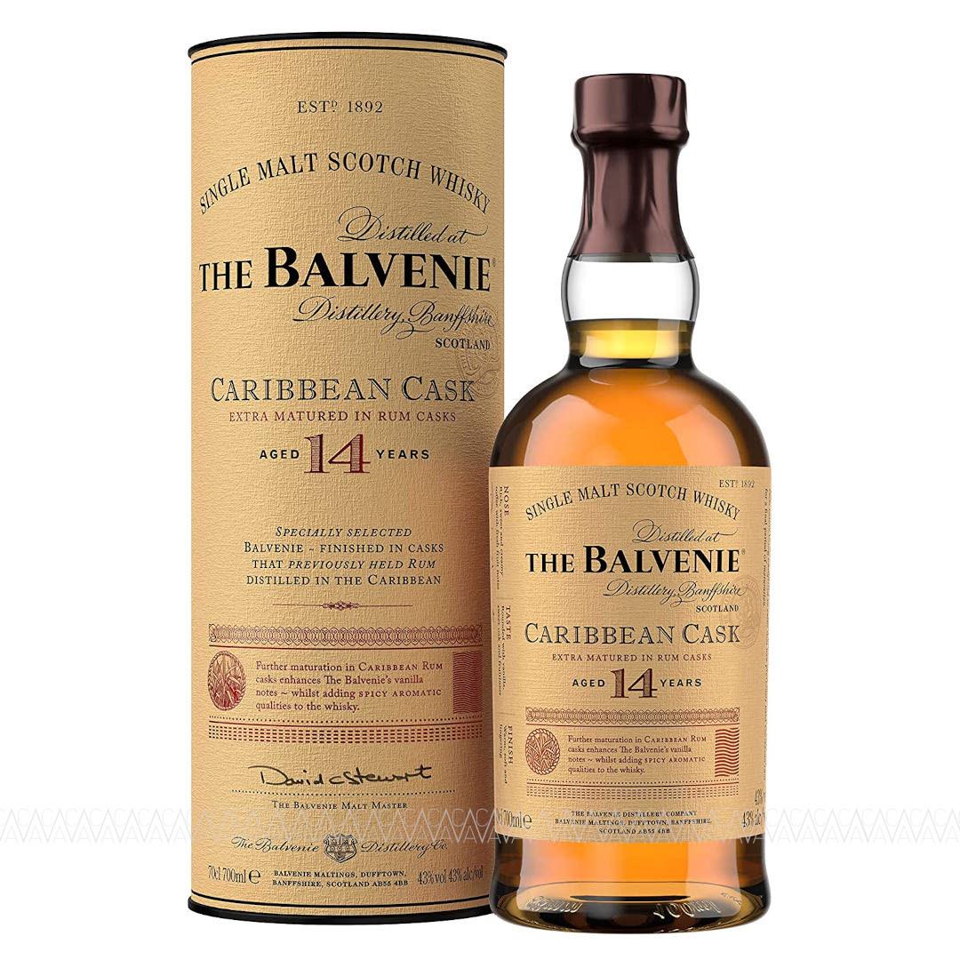 Balvenie 14 Years Old Caribbean Cask Single Malt Scotch Whisky 700ml
