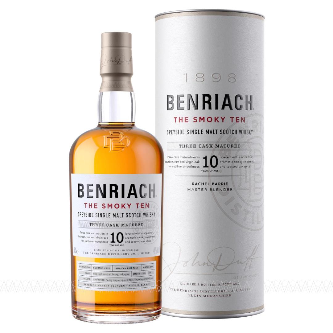 BenRiach Smoky Ten 10 Years Old Single Malt Scotch Whisky 700ml