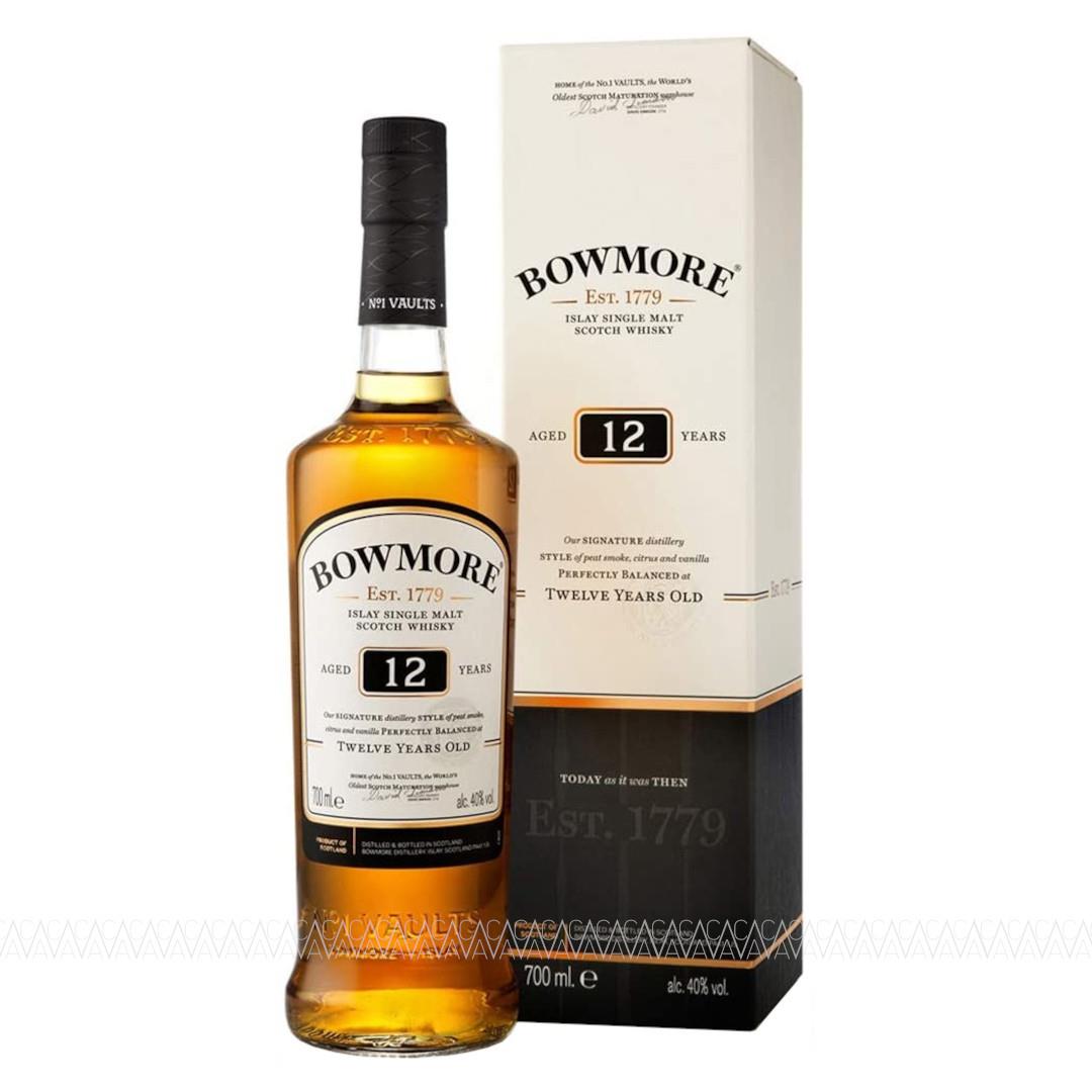 Bowmore 12 Years Old Peated Single Malt Scotch Whisky 700ml