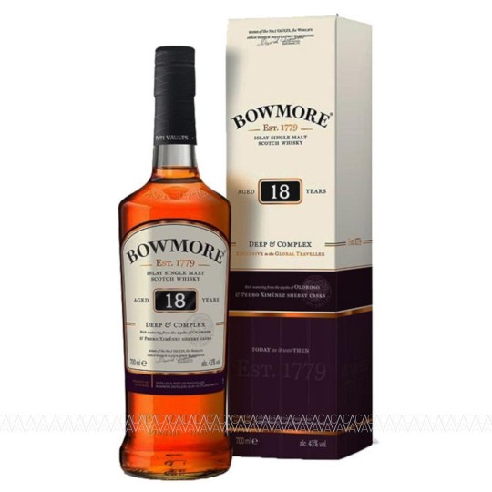 Bowmore 18 Years Old Deep & Complex Peated Single Malt Scotch Whisky 700ml