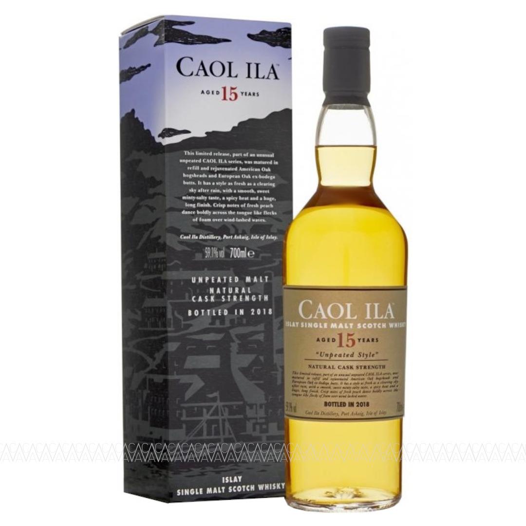 Caol Ila 15 Years Old Unpeated Single Malt Scotch Whisky Bottled 2018 59,1% alc. 700ml