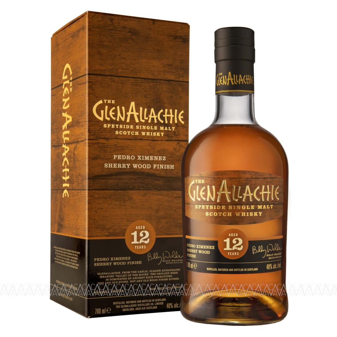 GlenAllachie 12 Years Old Pedro Ximenez Wood Finish Single Malt Scotch Whisky 700ml