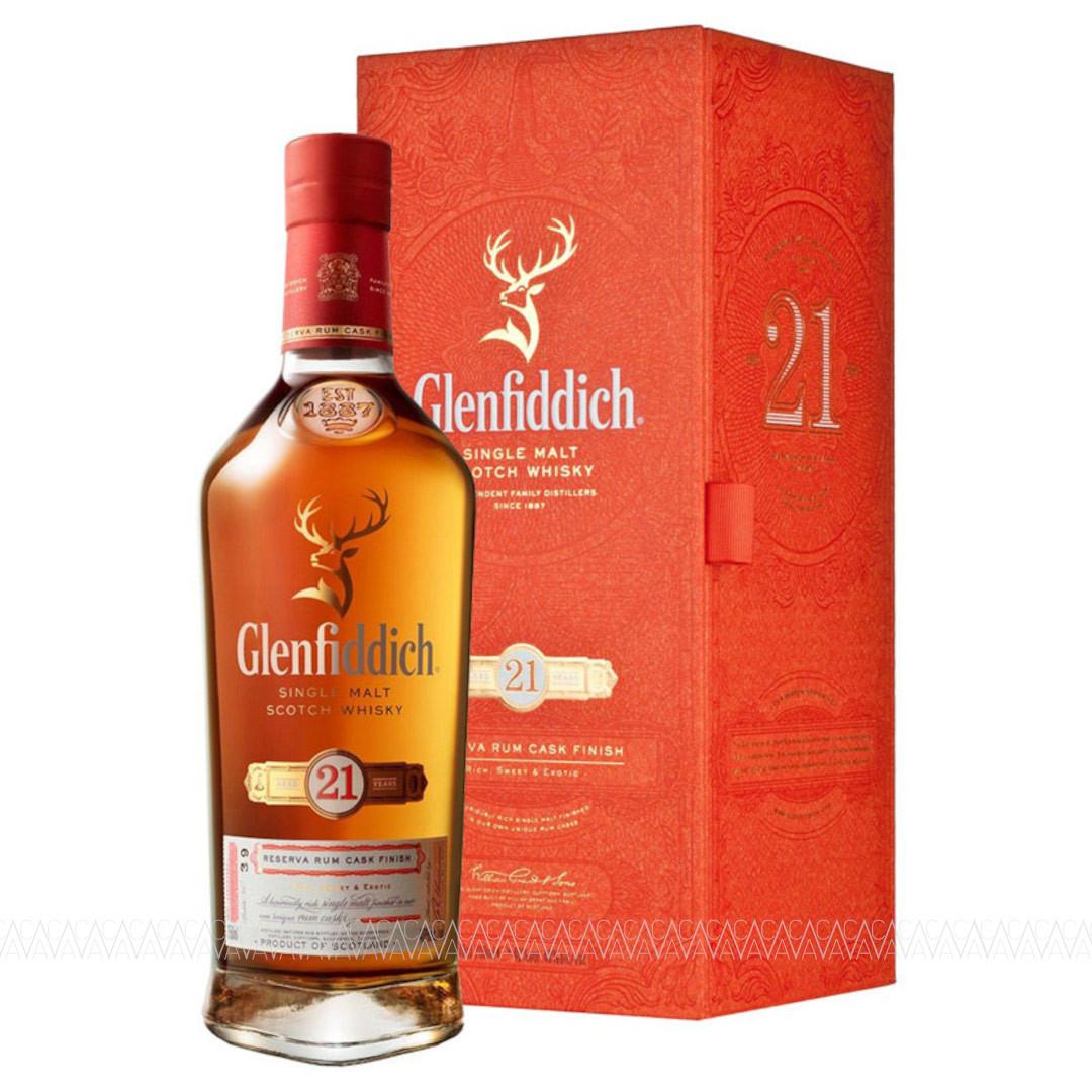 Glenfiddich 21 Years Old Rum Cask Finish Single Malt Scotch Whisky 700ml