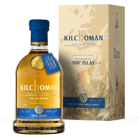 Kilchoman 100% Islay 10th Edition Peated Single Malt Scotch Whisky 700ml
