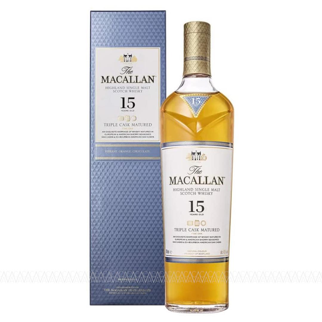 Macallan 15 Years Old Triple Cask Fine Oak Single Malt Scotch Whisky 700ml