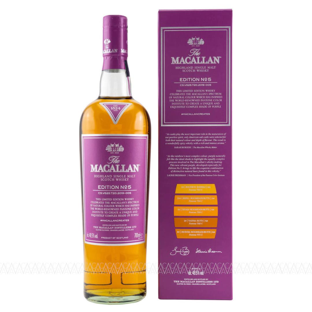 Macallan Edition No.5 Single Malt Scotch Whisky 700ml