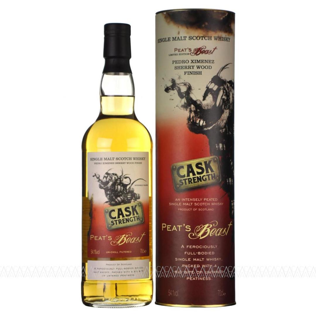 Peat's Beast Cask Strength Pedro Ximenez Finish Peated Single Malt Scotch Whisky 54,1% alc. 700ml