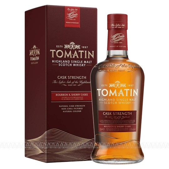 Tomatin Cask Strength Single Malt Scotch Whisky 57.5% alc. 700ml 