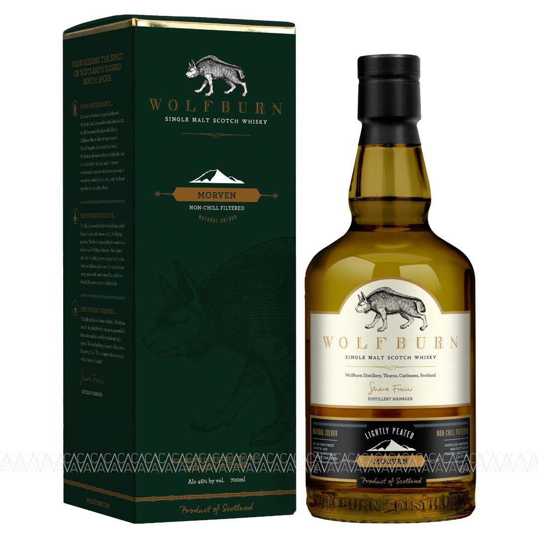 Wolfburn Morven Lightly Peated Single Malt Scotch Whisky 700ml