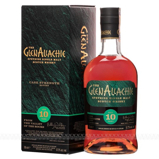 GlenAllachie 10 Years Old Cask Strength Single Malt Scotch Whisky Batch 8 - 57,2% alc. 700ml